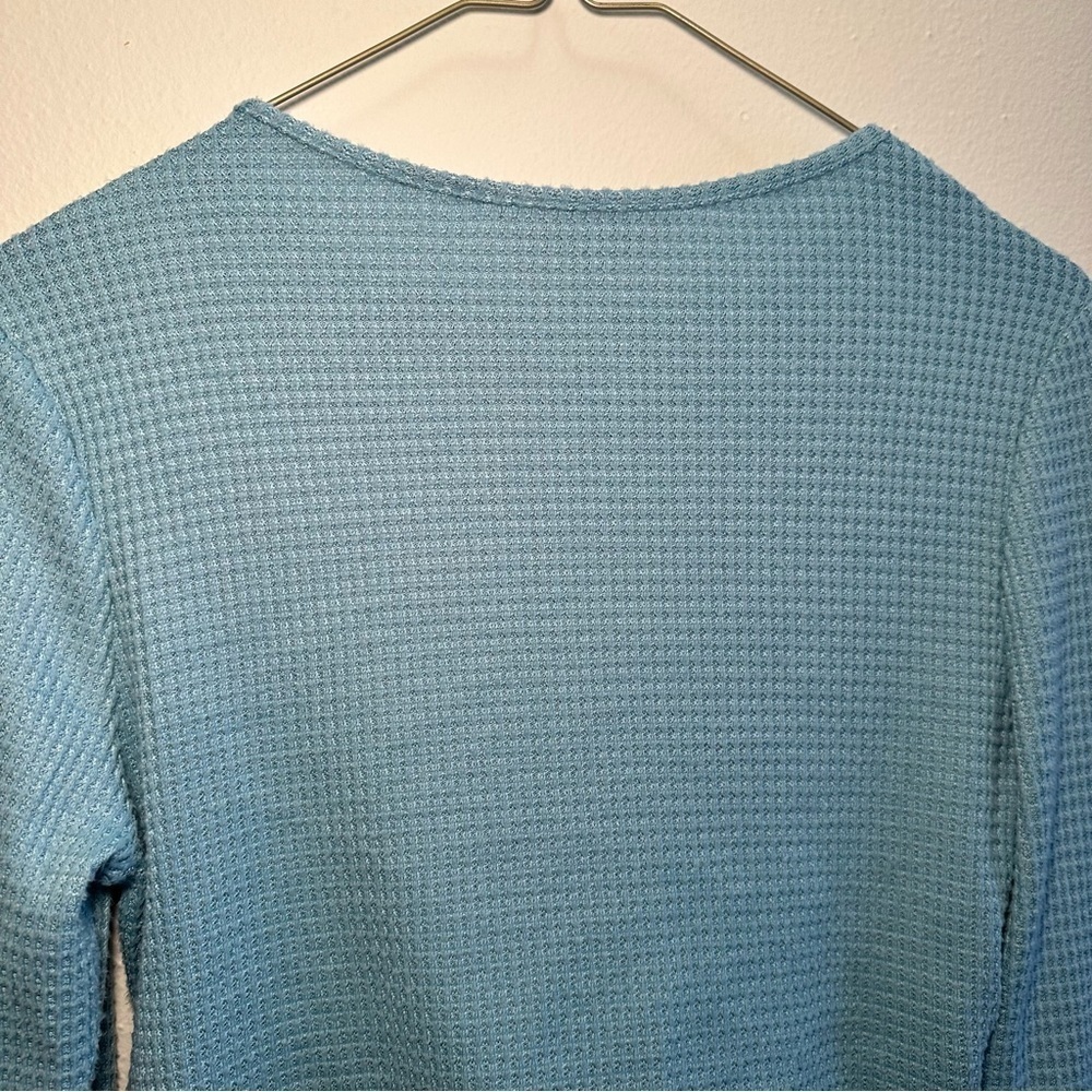 Nana Macs Blue Crop Top Size Medium - Picture 8 of 9